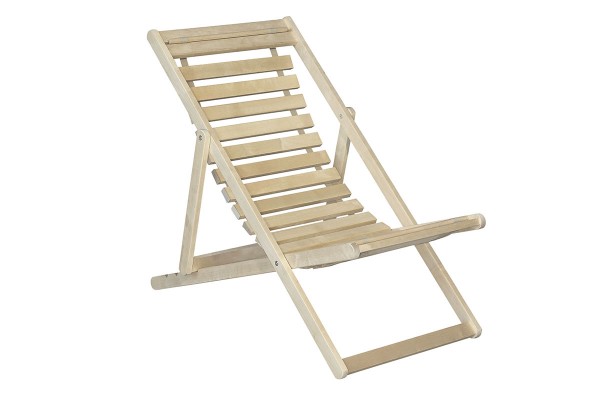 Шезлонг 45 Элегия из массива березы без покрытия