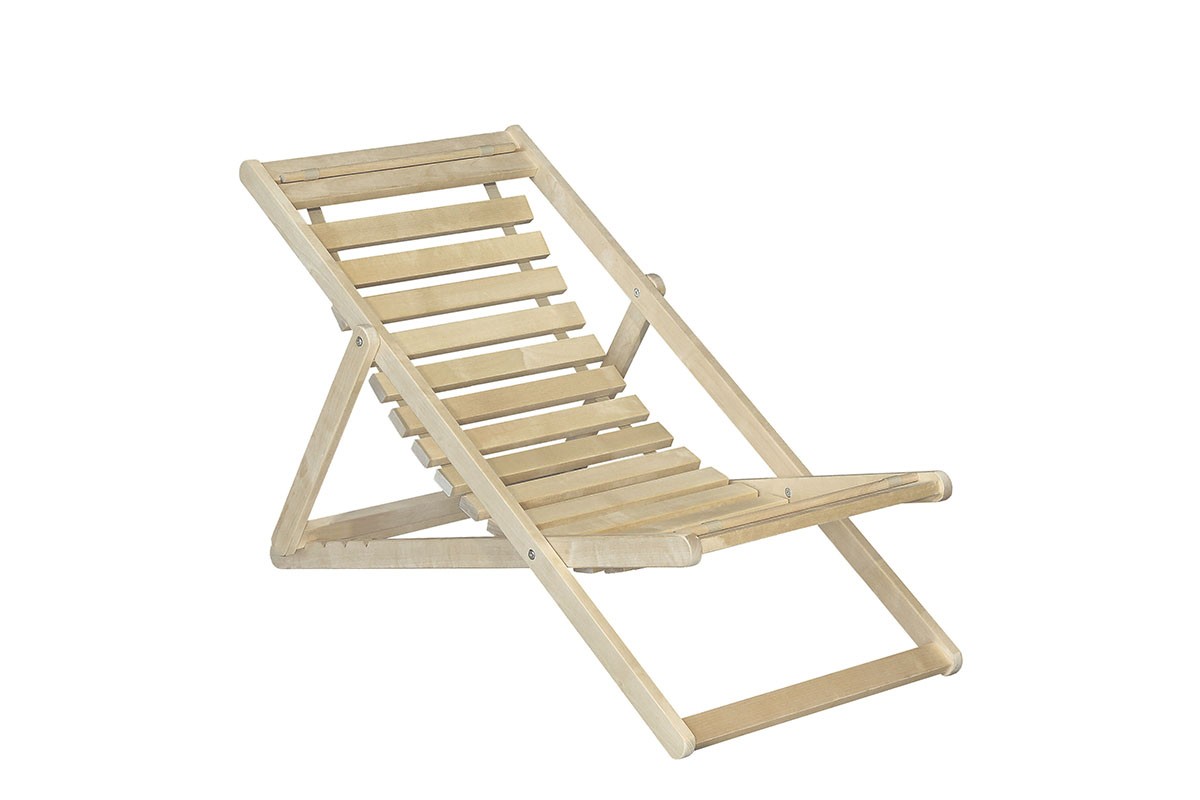 Шезлонг 45 Элегия из массива березы без покрытия