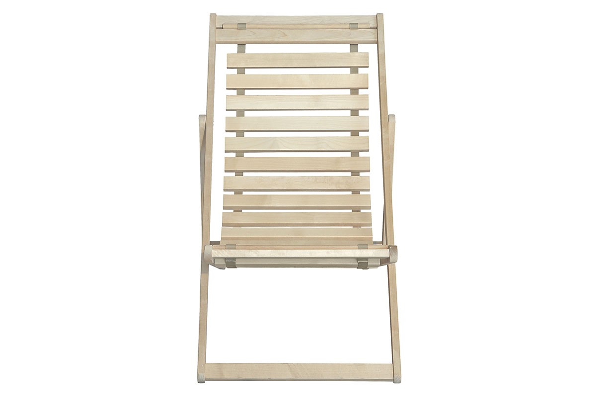 Шезлонг 45 Элегия из массива березы без покрытия