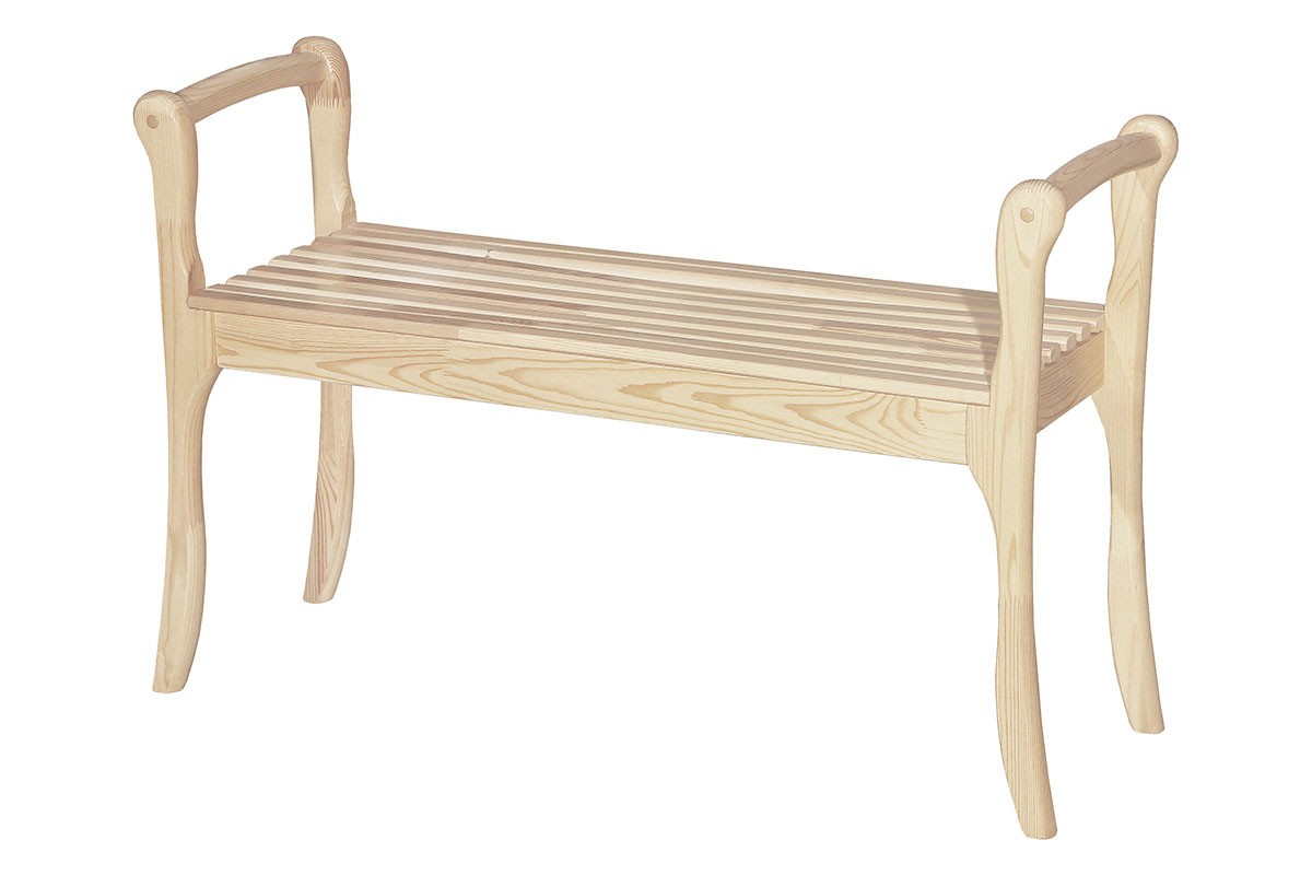 Скамья с подлокотниками из массива Элегия