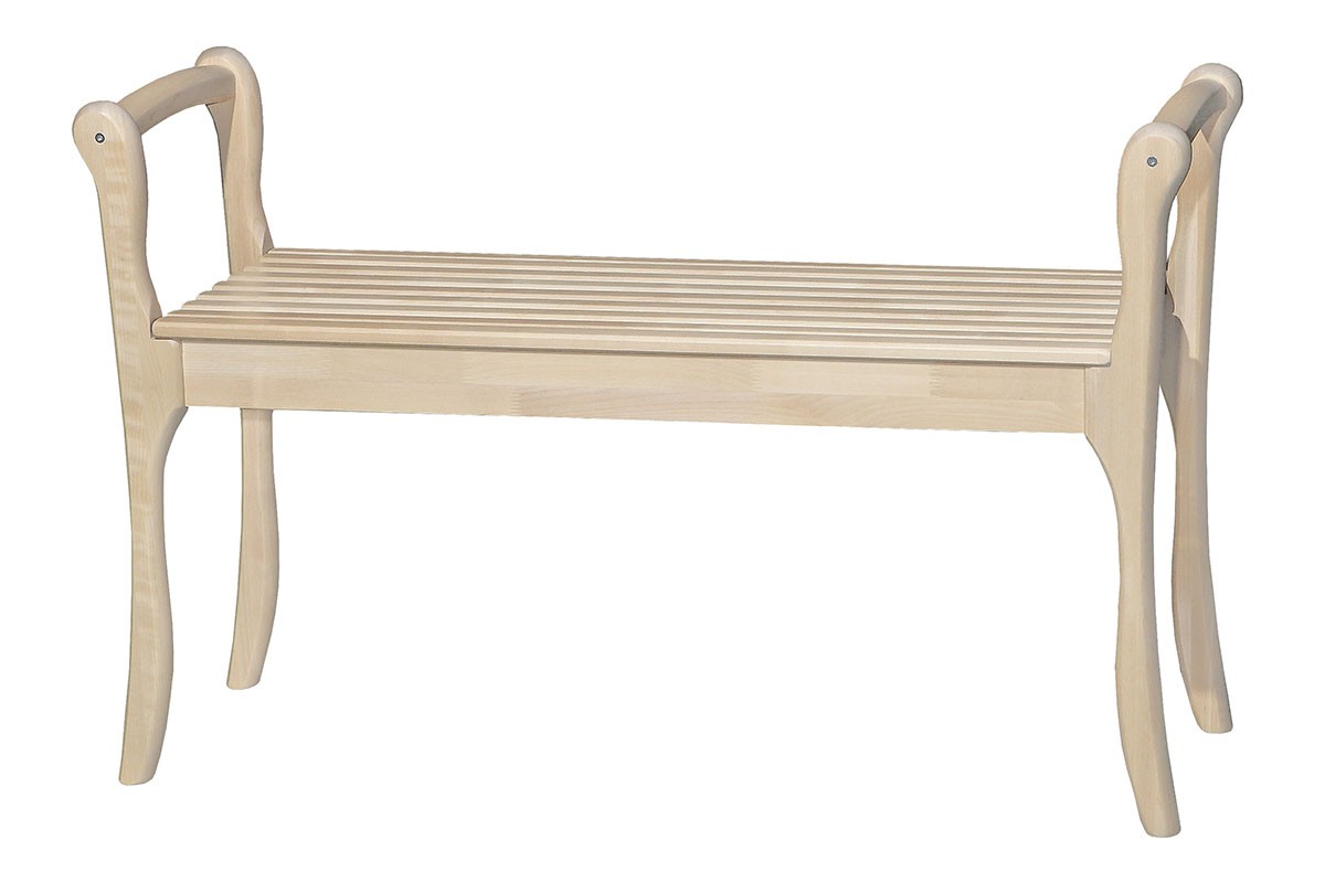 Скамья с подлокотниками из массива Элегия