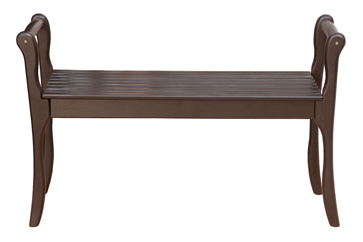 Скамья с подлокотниками из массива Элегия