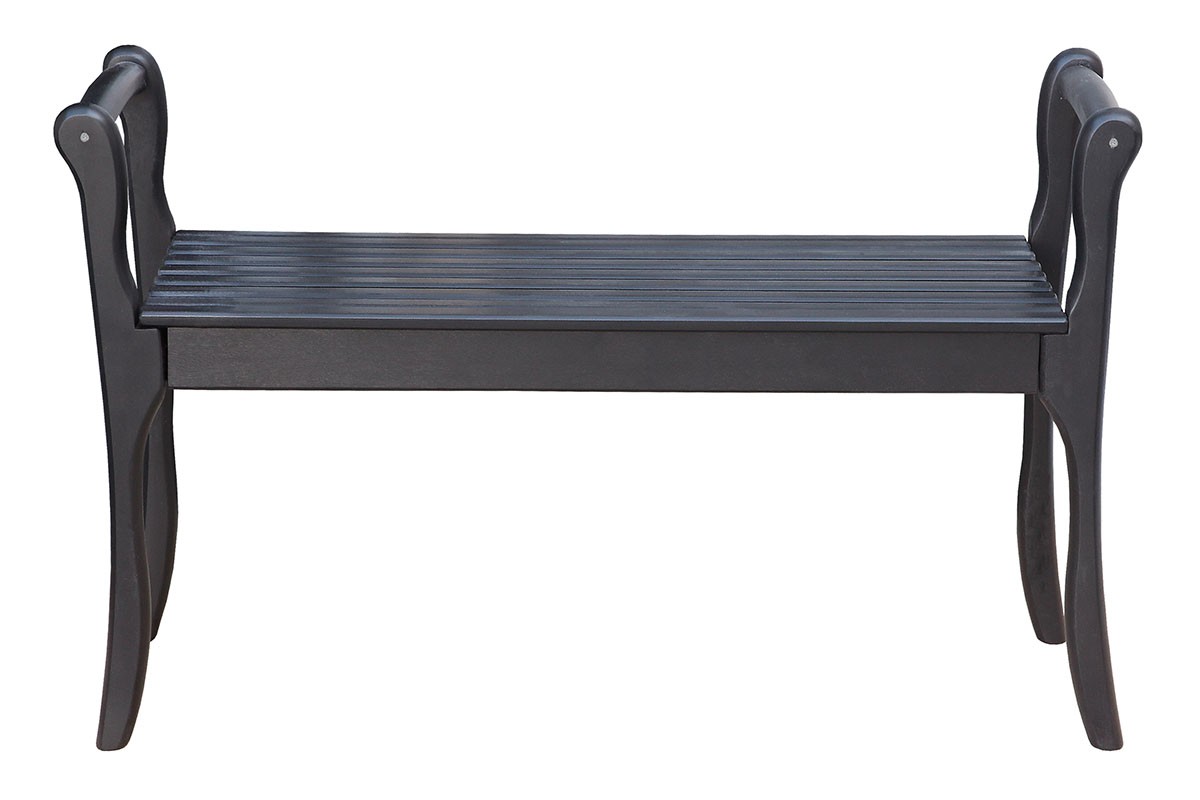 Скамья с подлокотниками из массива Элегия