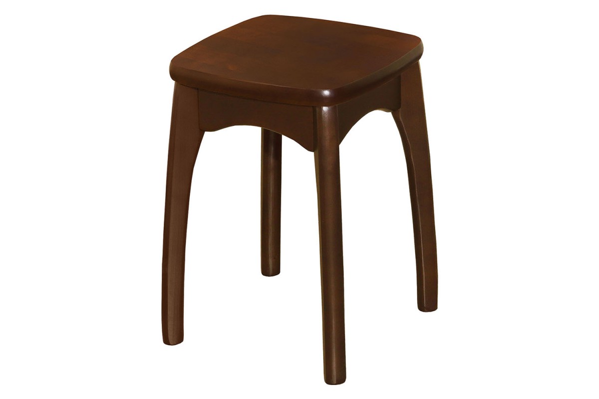 Табурет с фигурной ножкой бочонок из массива  Элегия