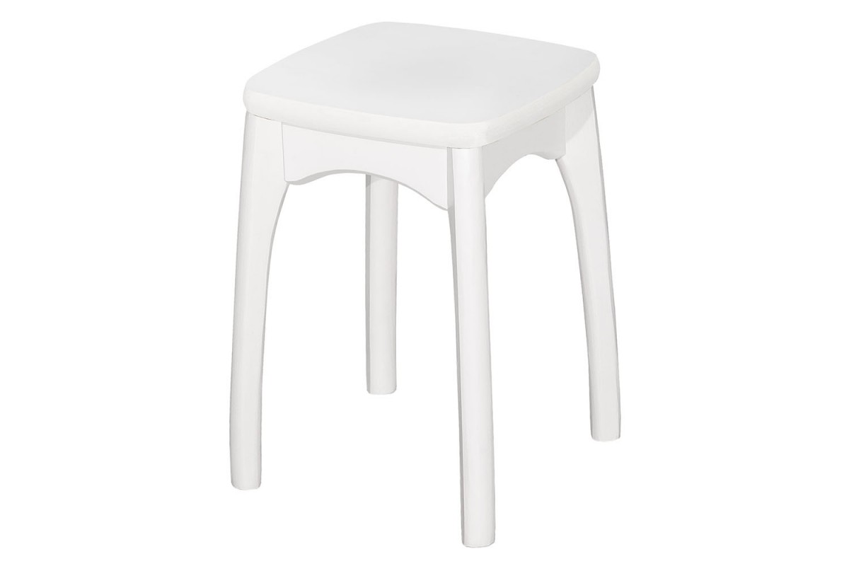 Табурет с фигурной ножкой бочонок из массива  Элегия