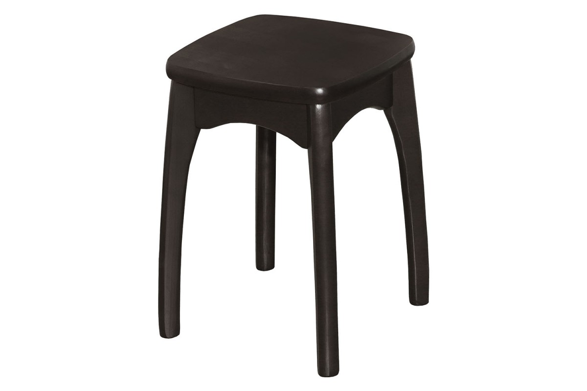 Табурет с фигурной ножкой бочонок из массива  Элегия