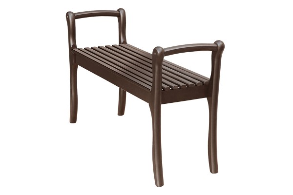 Скамья с подлокотниками из массива Элегия