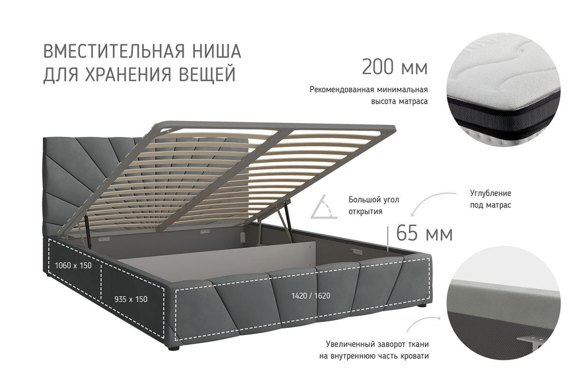 Кровать Нельсон (Лучи) БРАВОмебель