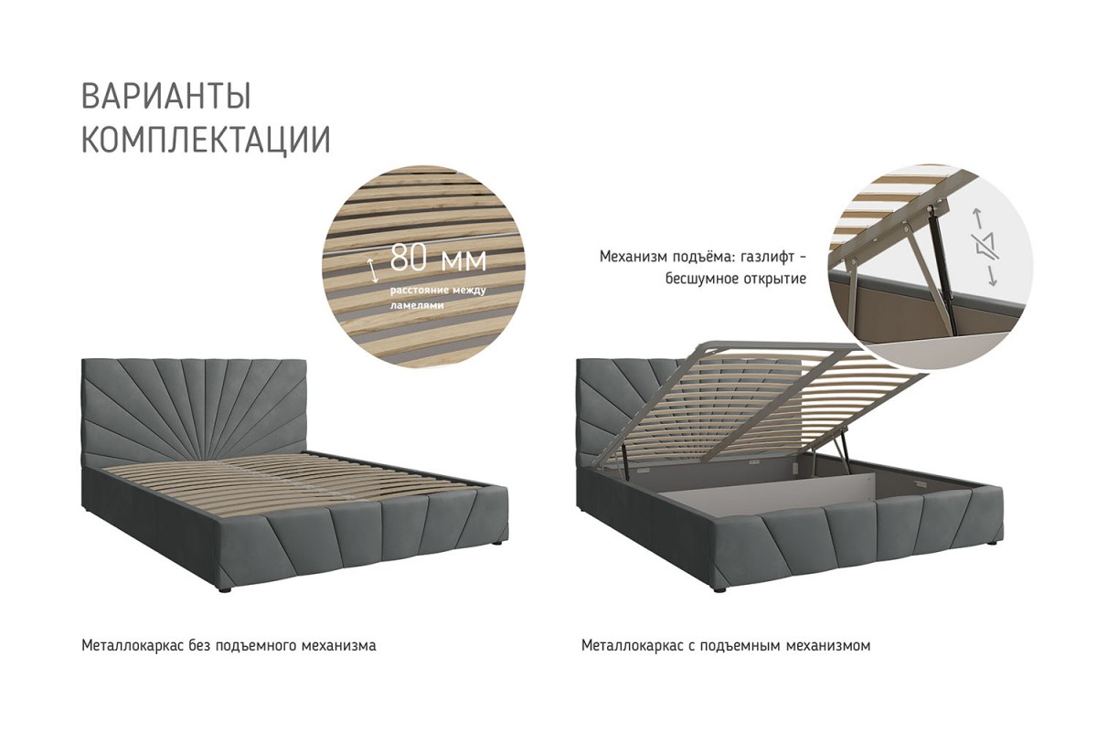 Кровать Нельсон (Лучи) БРАВОмебель