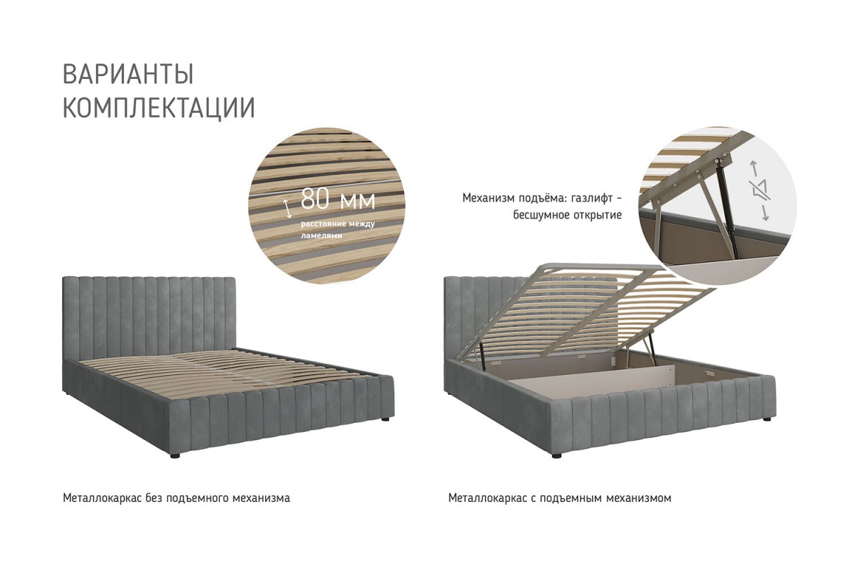 Кровать Нельсон (Полоса) БРАВОмебель