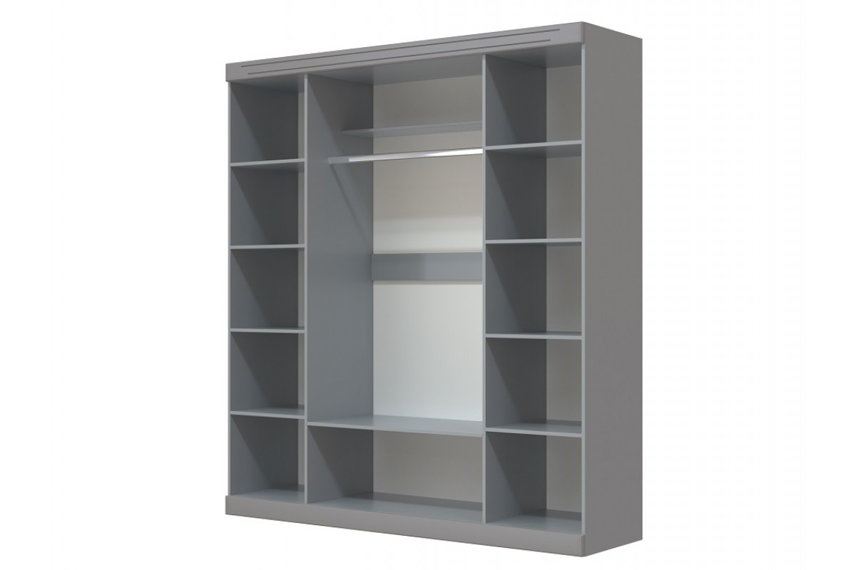 Олимп шкаф для одежды ШР-4 БРАВОмебель антрацит