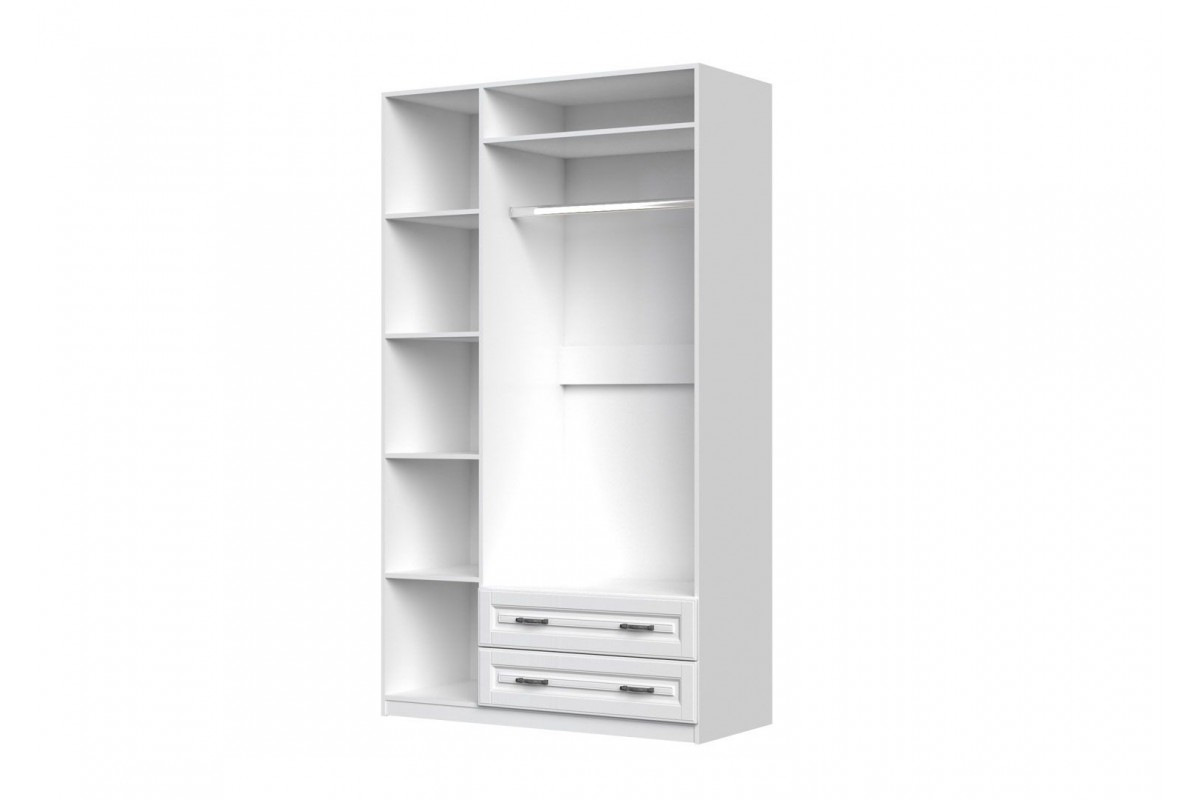 КАНТРИ  шкаф ШР-3  БРАВОмебель белый лак