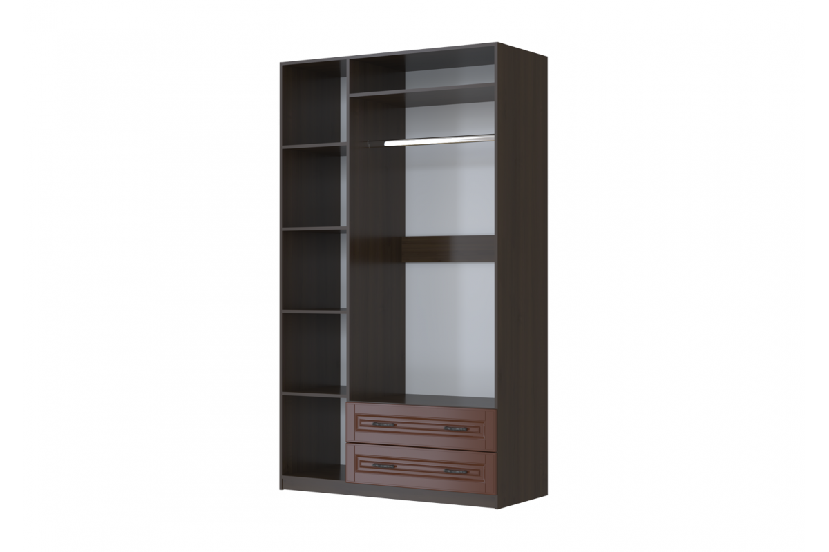 Кантри шкаф ШР-3 БРАВОмебель лак-орех