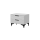 Брента тумба прикроватная белый лак БРАВОмебель