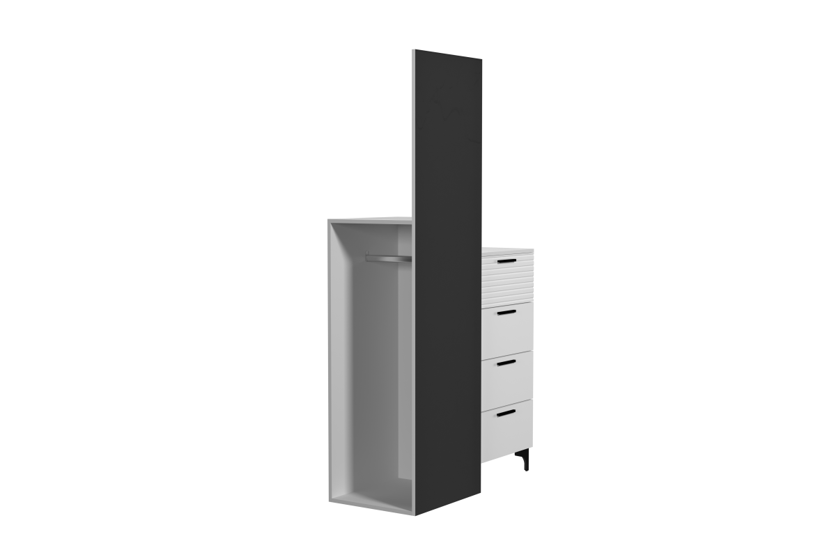 Брента комод с зеркалом белый лак БРАВОмебель