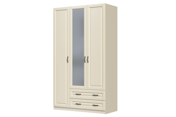 Кантри шкаф ШР-3 БРАВОмебель слоновая кость