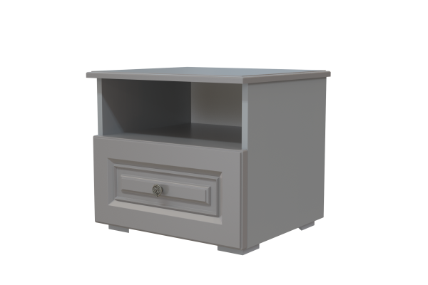 Олимп тумба прикроватная с ящиком БРАВОмебель антрацит