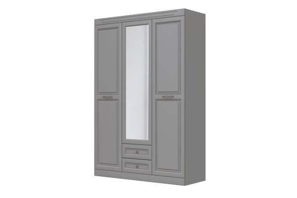 Олимп шкаф для одежды ШР-3 БРАВОмебель антрацит