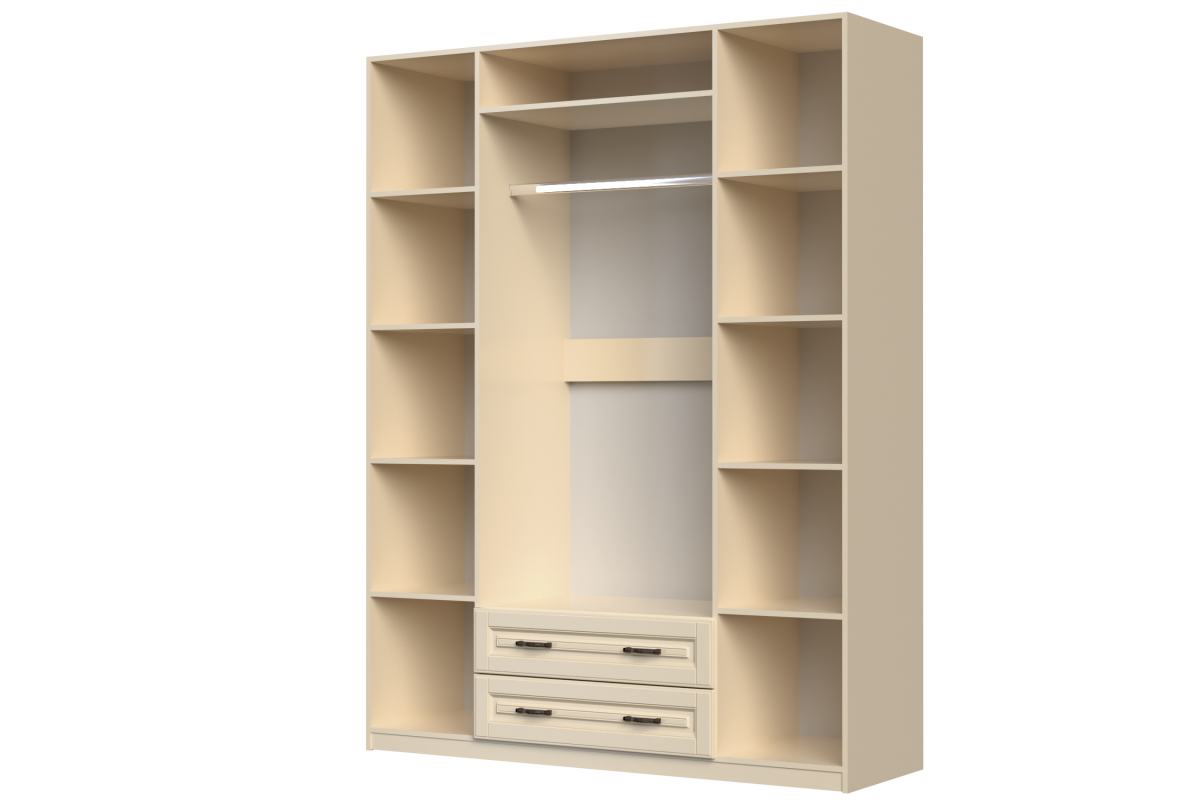 Кантри шкаф ШР-4 БРАВОмебель слоновая кость