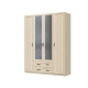 Кантри шкаф ШР-4 БРАВОмебель слоновая кость
